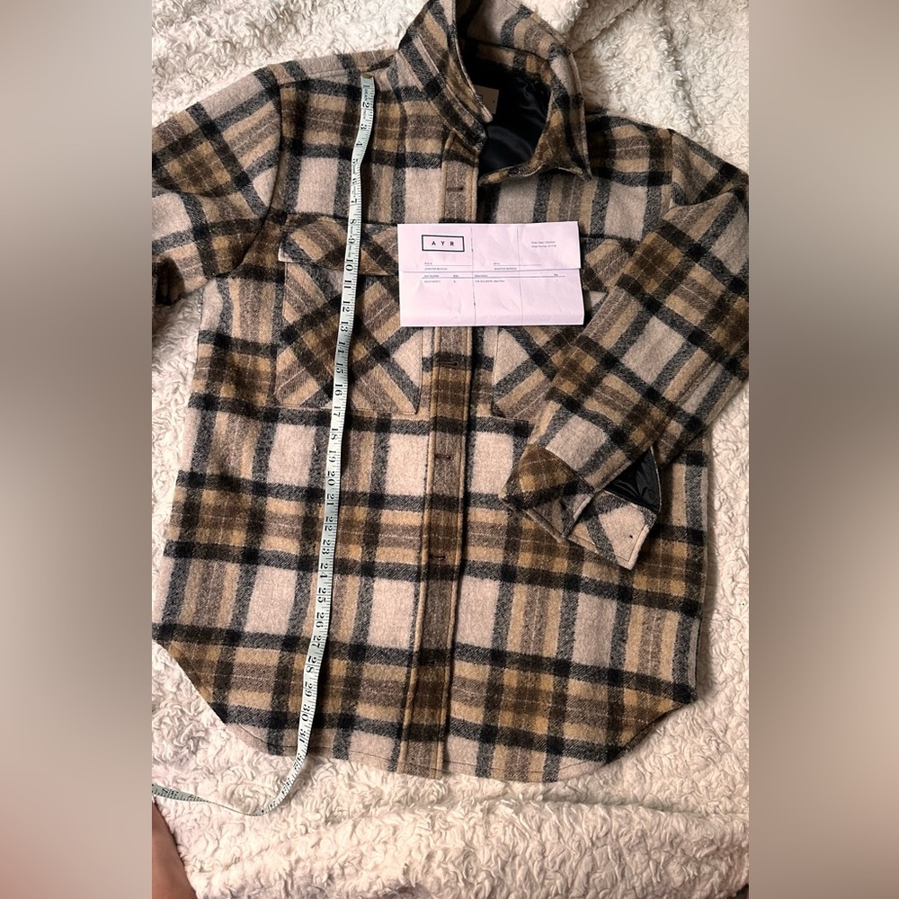 AYR THE BIG MOOD PLAID SHACKET
